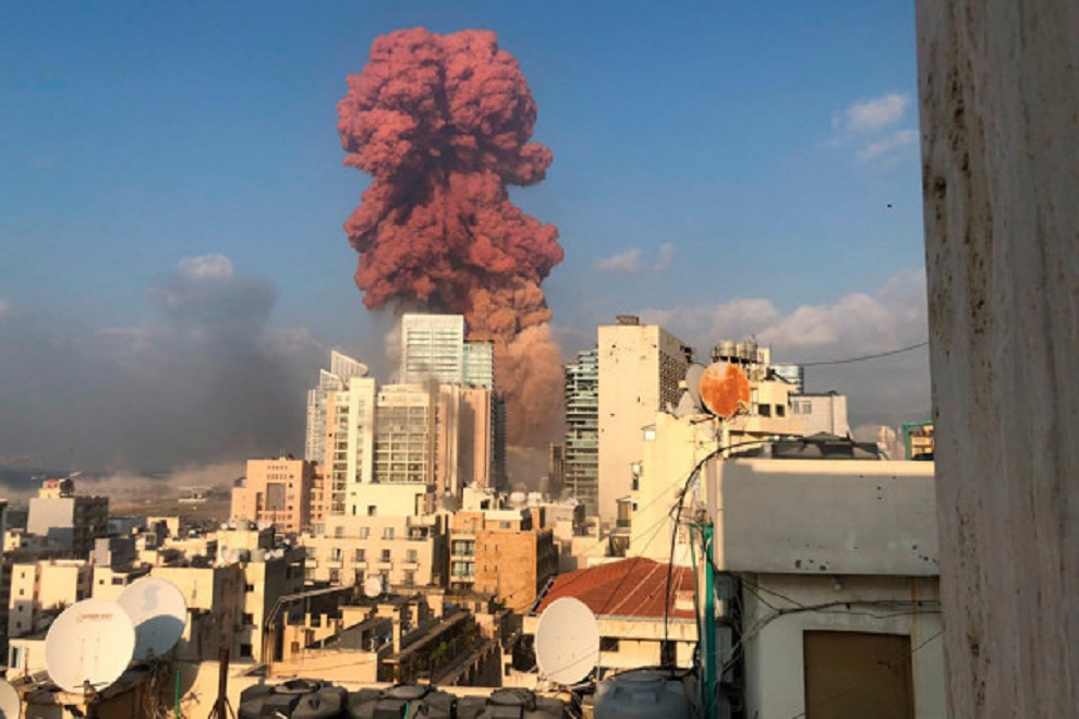 Жуткие кадры. Взрыв в порту в Бейруте