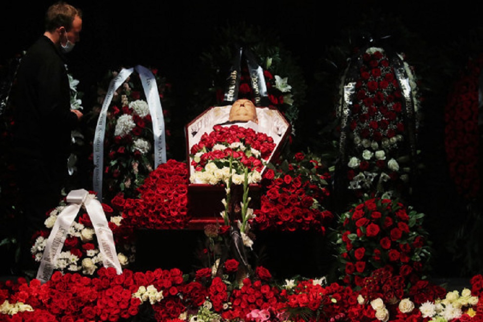 Первые кадры с похорон Бориса Клюева