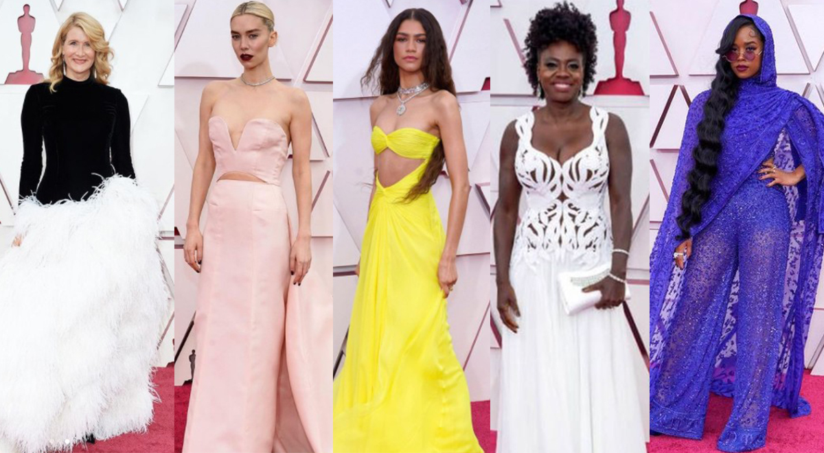 Самые провальные луки церемонии «Оскар»: «Плоская Зендая, одеяло на голове H.E.R., ощипанная юбка Дерн»